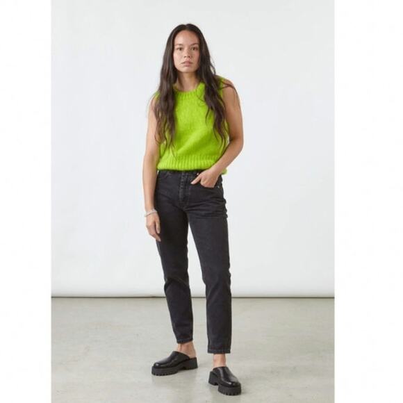 Decade Momo black high rise tapered mom jeans - Picture 1 of 13